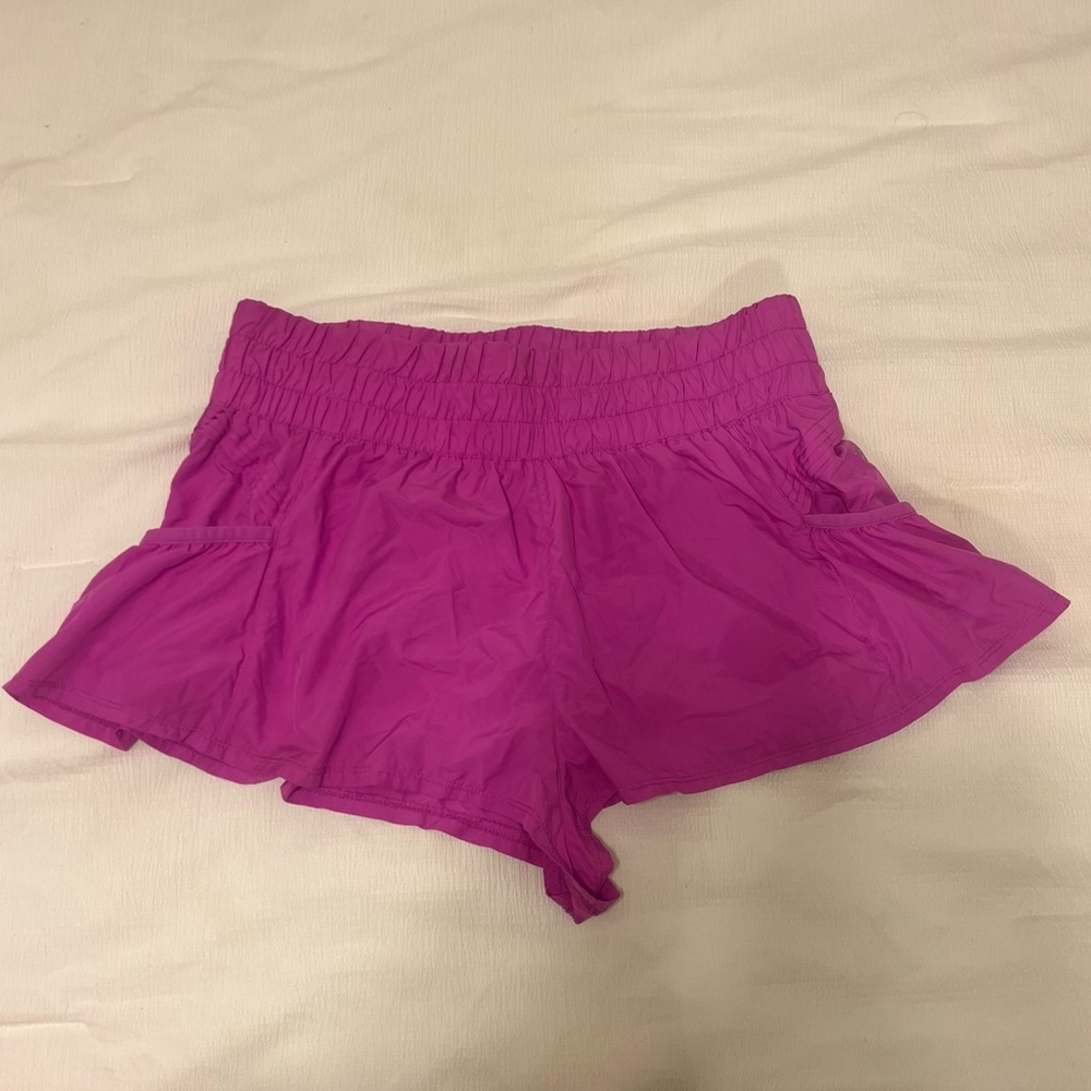 Free People Movement~ Get Your Flirt On Shorts:
Neon Magenta